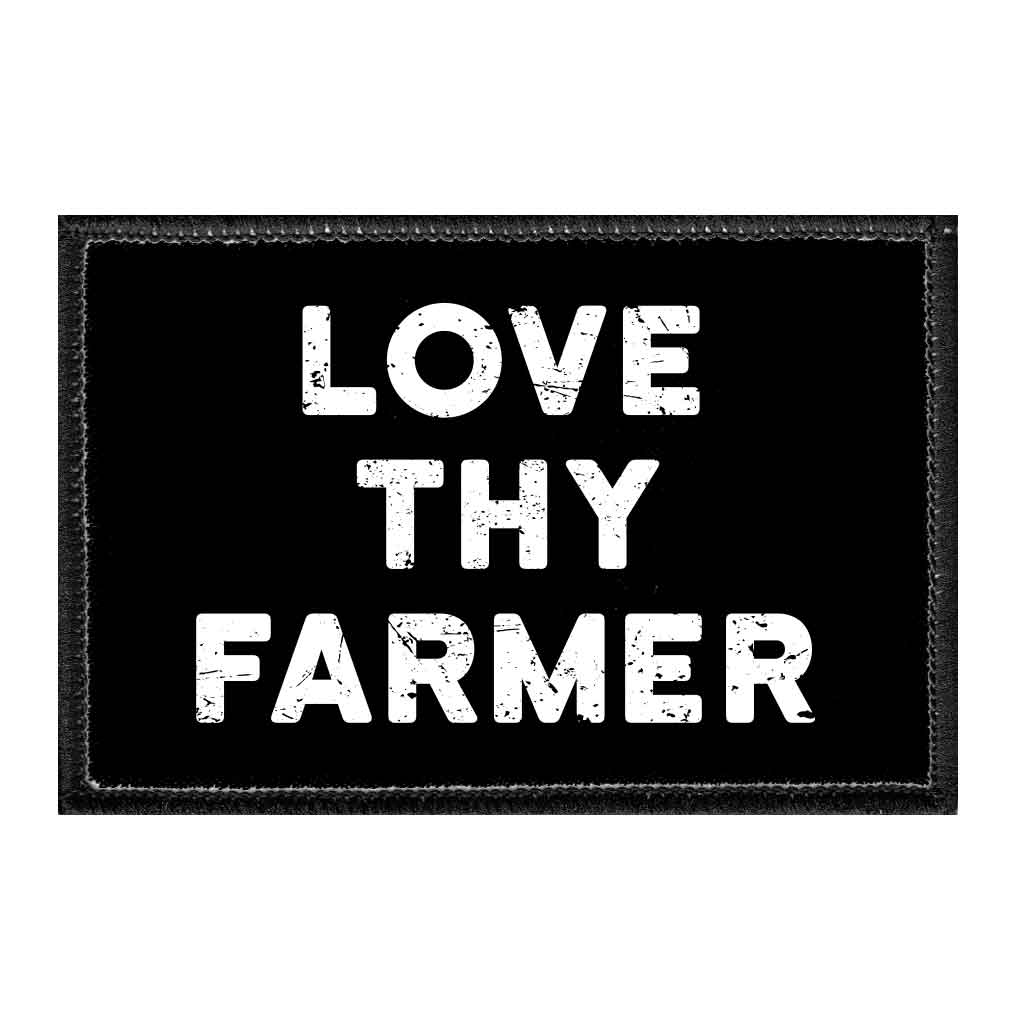 Love Thy Farmer - Removable Patch - Pull Patch - Removable Patches For Authentic Flexfit and Snapback Hats