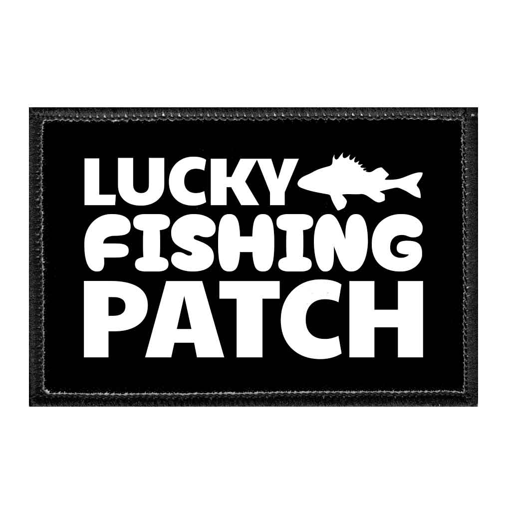Lucky Fishing Patch - Removable Patch - Pull Patch - Removable Patches That Stick To Your Gear