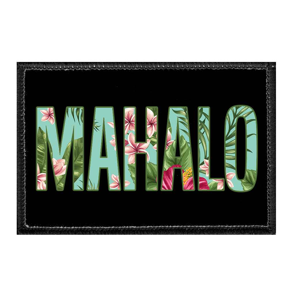 Mahalo - Removable Patch - Pull Patch - Removable Patches For Authentic Flexfit and Snapback Hats