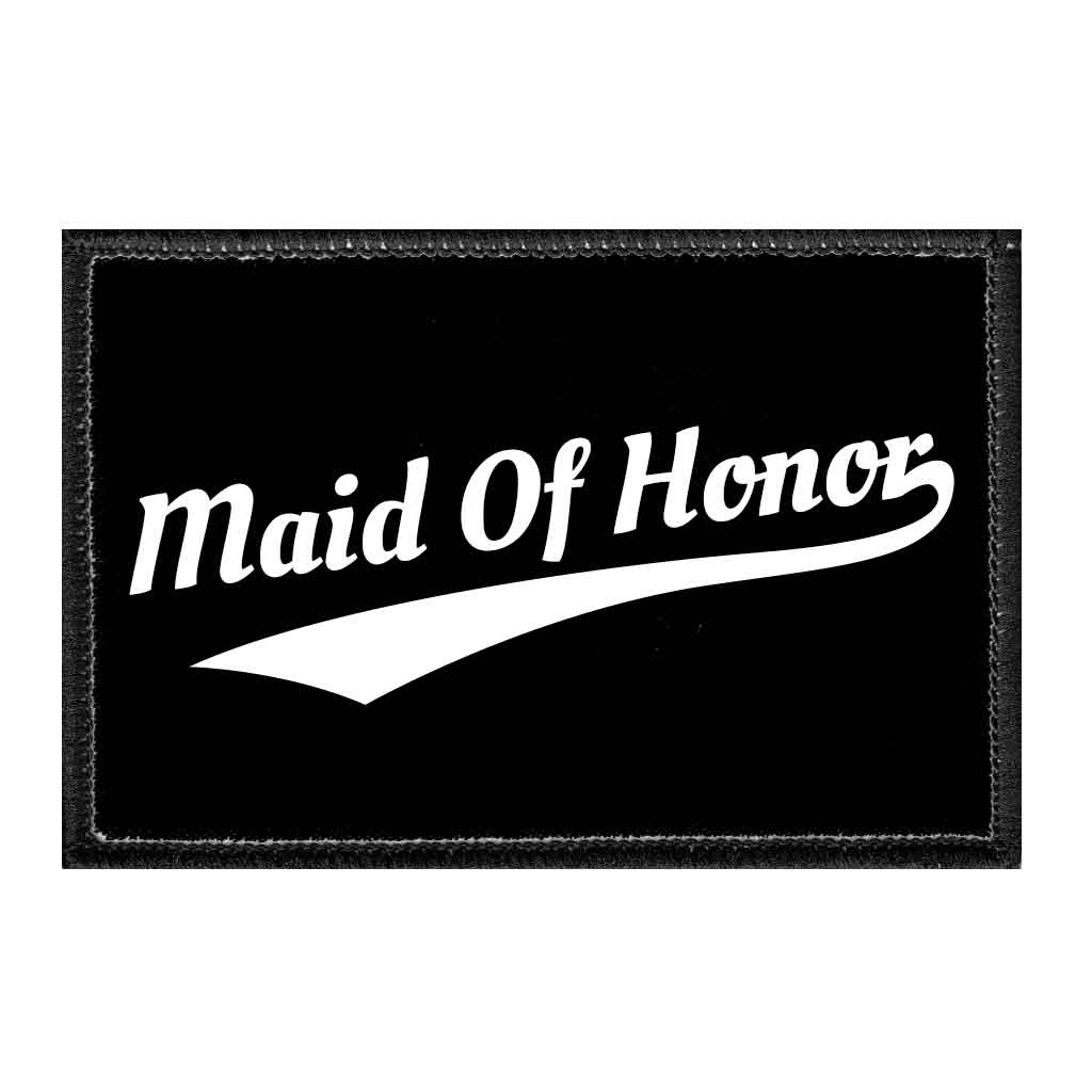 Maid Of Honor - Sports - Removable Patch - Pull Patch - Removable Patches For Authentic Flexfit and Snapback Hats