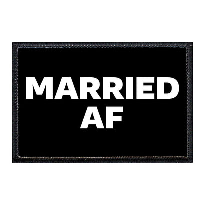 Married AF - Removable Patch - Pull Patch - Removable Patches For Authentic Flexfit and Snapback Hats