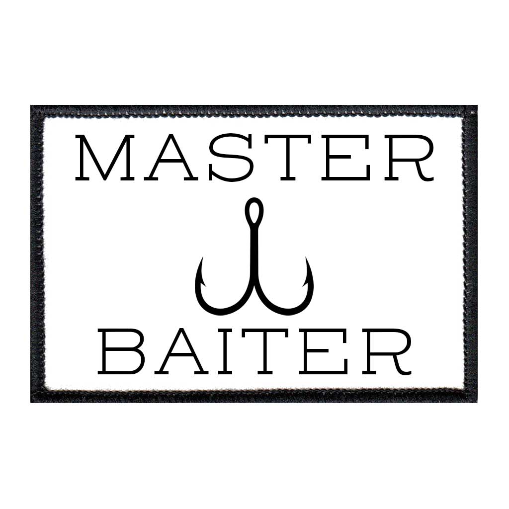Master Baiter - Removable Patch - Pull Patch - Removable Patches For Authentic Flexfit and Snapback Hats
