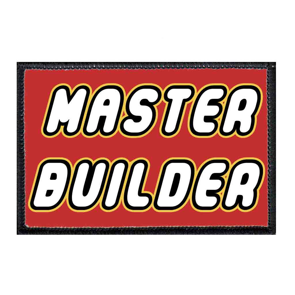 Master Builder - Patch - Pull Patch - Removable Patches For Authentic Flexfit and Snapback Hats