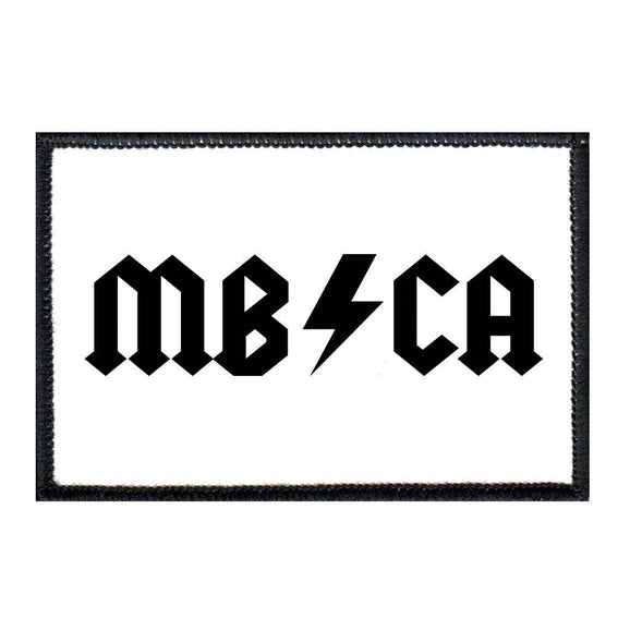 MB / CA - White - Removable Patch - Pull Patch - Removable Patches For Authentic Flexfit and Snapback Hats