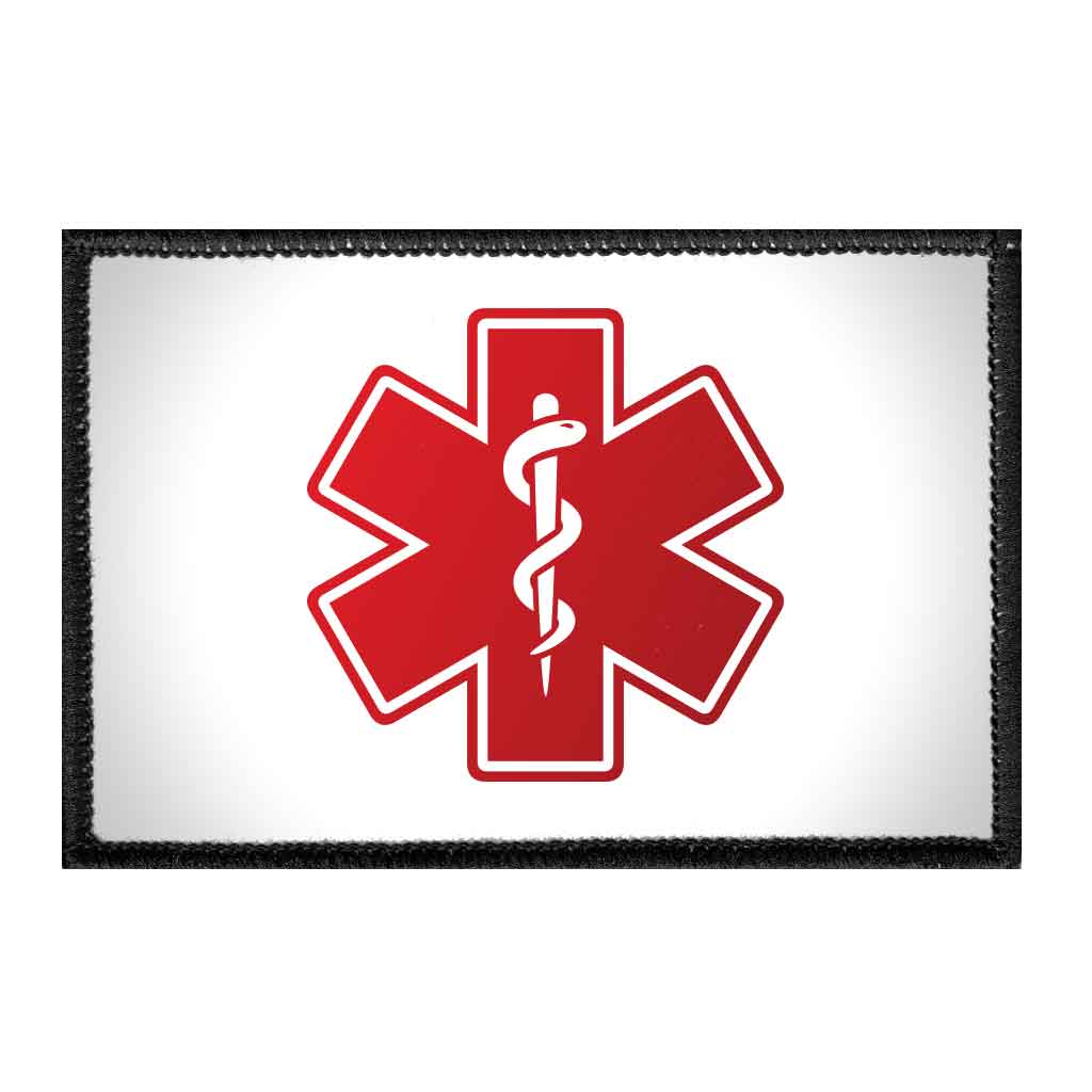 Medical MEDIC patch - round with a red cross patch/Badge Embroidered