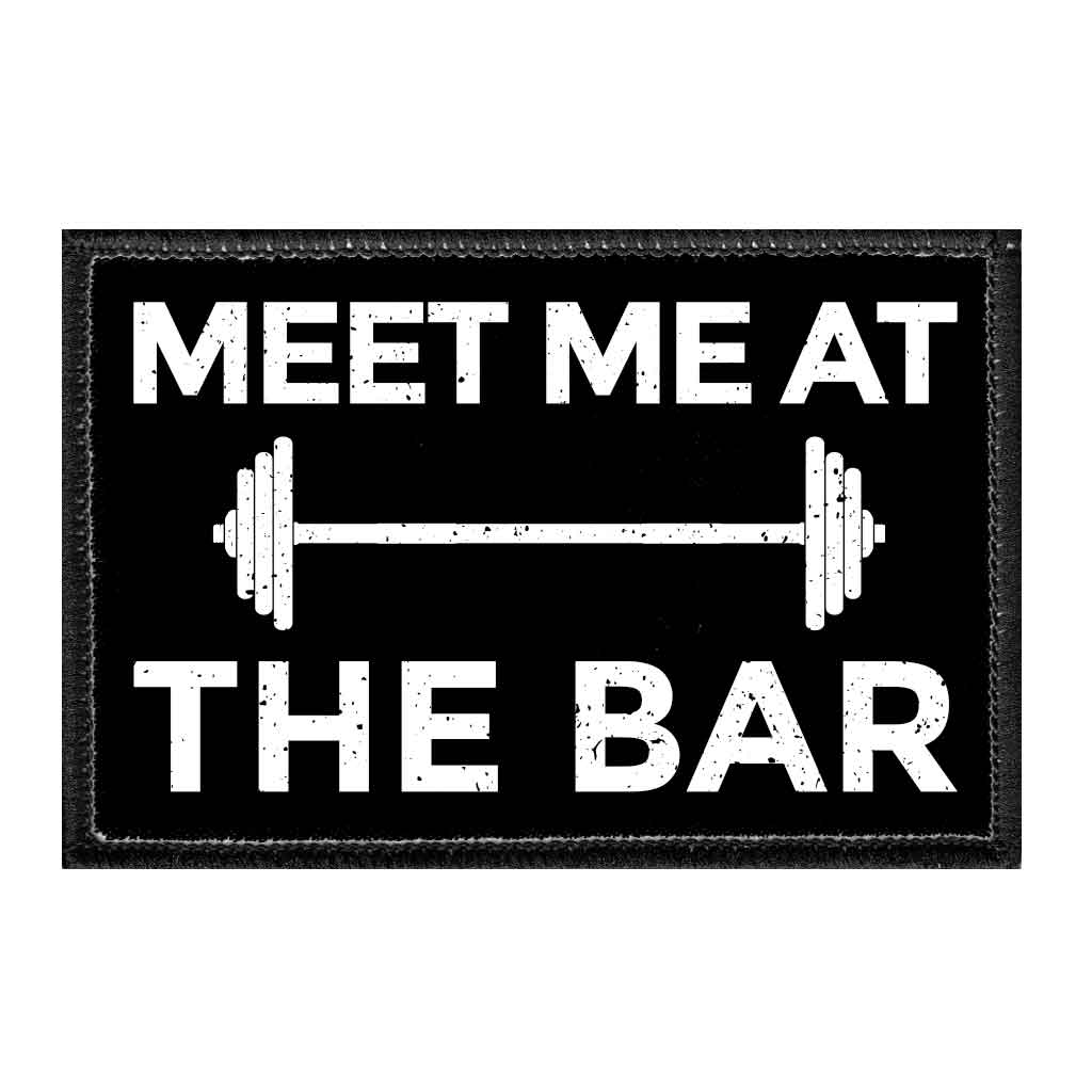 Meet Me At The Bar - Removable Patch - Pull Patch - Removable Patches For Authentic Flexfit and Snapback Hats