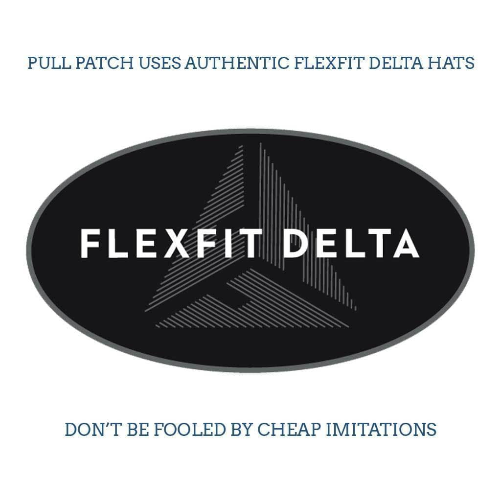 Melange Charcoal - Delta Carbon Hat Patch by Flexfit Pull