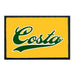 Mira Costa - Costa Green Text - Horse - Removable Patch - Pull Patch - Removable Patches That Stick To Your Gear
