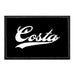 Mira Costa - Costa Script On Black - Removable Patch - Pull Patch - Removable Patches That Stick To Your Gear
