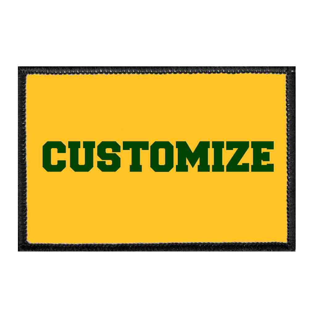 Mira Costa Custom Green College Text - Removable Patch - Pull Patch - Removable Patches That Stick To Your Gear