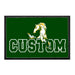 Mira Costa Custom Text With Horse - White Outline - Removable Patch - Pull Patch - Removable Patches That Stick To Your Gear
