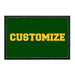 Mira Costa Custom Yellow College Text - Removable Patch - Pull Patch - Removable Patches That Stick To Your Gear