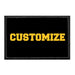 Mira Costa Custom Yellow Text On Black - Removable Patch - Pull Patch - Removable Patches That Stick To Your Gear