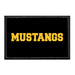 Mira Costa - Mustangs On Black - Removable Patch - Pull Patch - Removable Patches That Stick To Your Gear