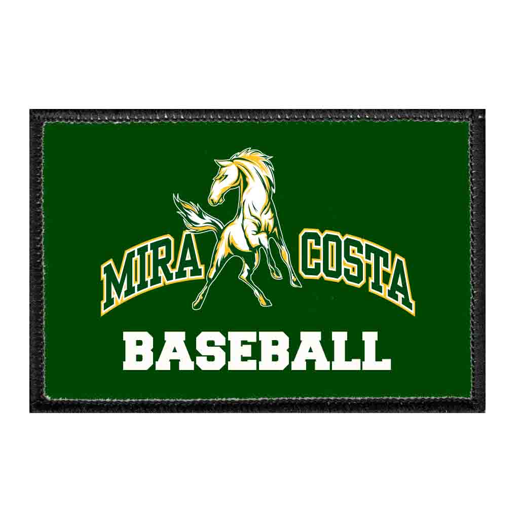 Mira Costa Sports - Baseball - Removable Patch - Pull Patch - Removable Patches That Stick To Your Gear