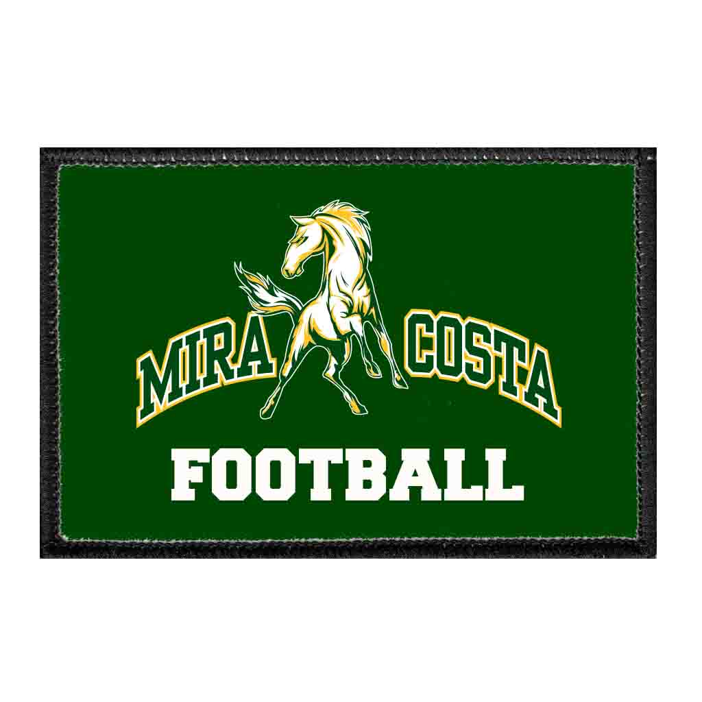 Mira Costa Sports - Football - Removable Patch - Pull Patch - Removable Patches That Stick To Your Gear