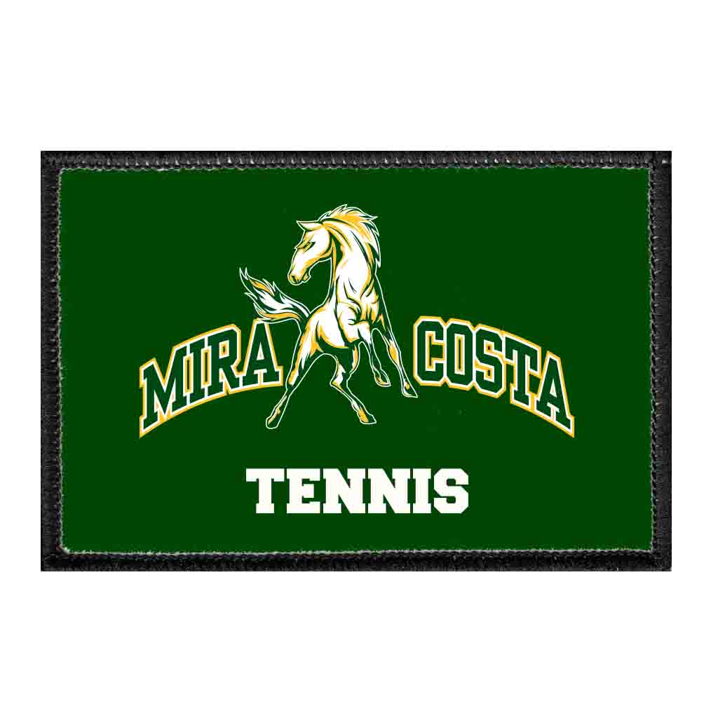 Mira Costa Sports - Tennis - Removable Patch - Pull Patch - Removable Patches That Stick To Your Gear