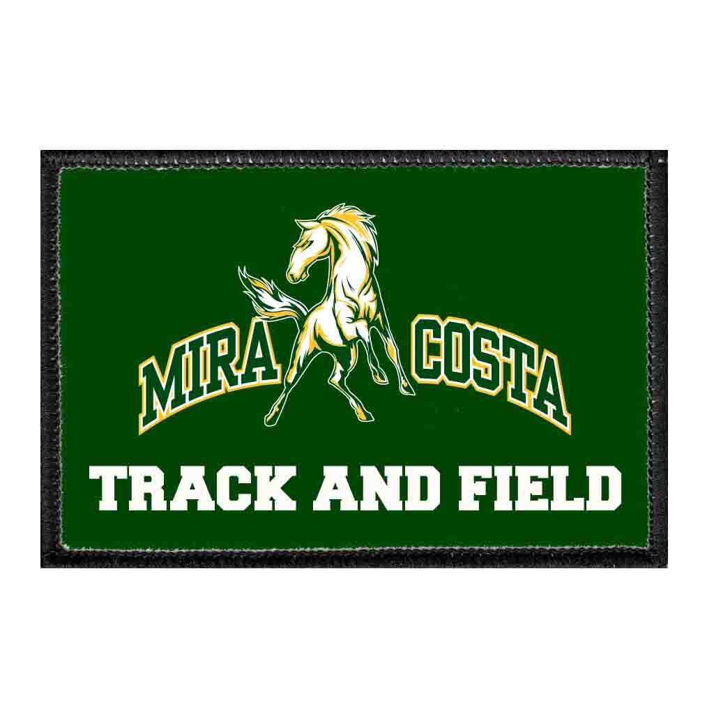 Mira Costa Sports - Track And Field - Removable Patch - Pull Patch - Removable Patches That Stick To Your Gear