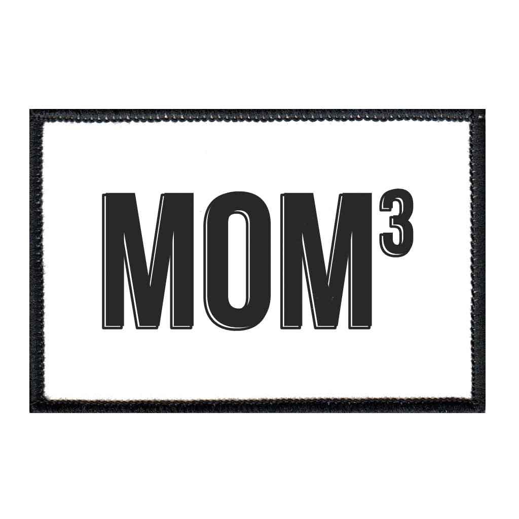 Mom 3 - Removable Patch - Pull Patch - Removable Patches For Authentic Flexfit and Snapback Hats
