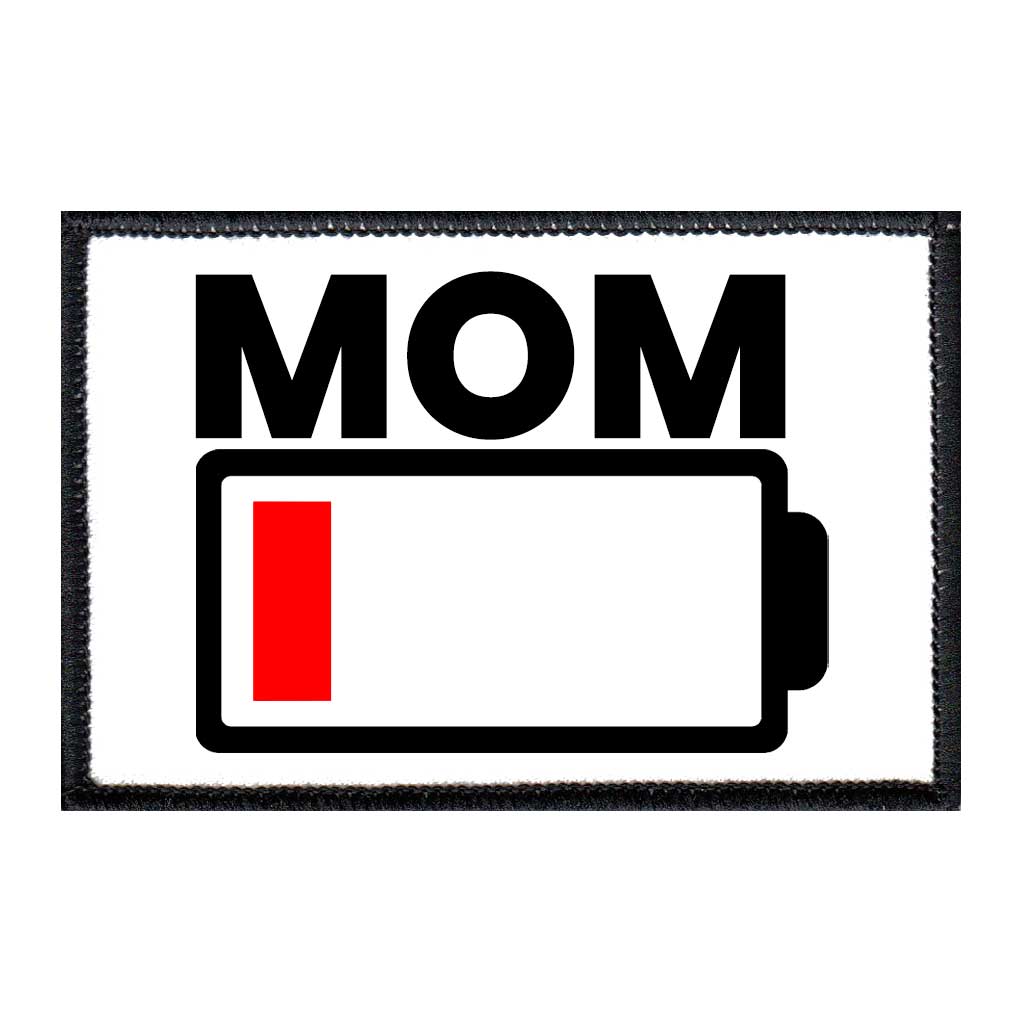 Mom Needs A Charge - Removable Patch - Pull Patch - Removable Patches For Authentic Flexfit and Snapback Hats