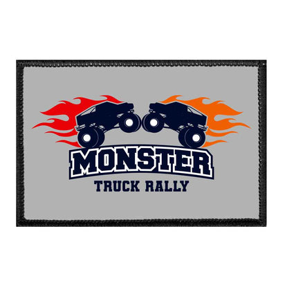 Monster Truck Rally - Removable Patch - Pull Patch - Removable Patches For Authentic Flexfit and Snapback Hats