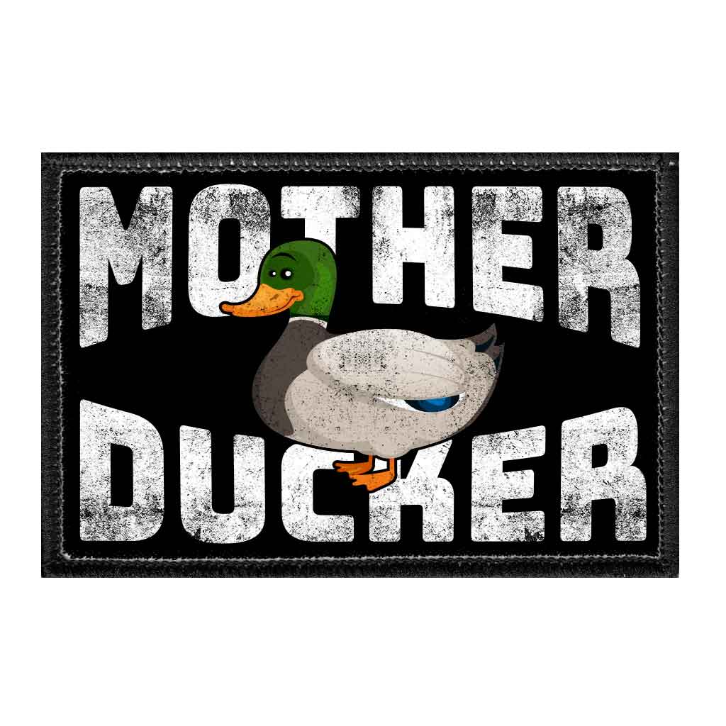 Mother Ducker - Removable Patch - Pull Patch - Removable Patches For Authentic Flexfit and Snapback Hats