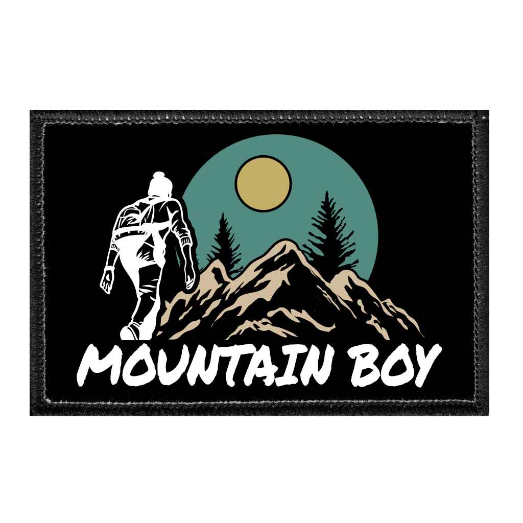 Mountain Boy - Removable Patch - Pull Patch - Removable Patches That Stick To Your Gear