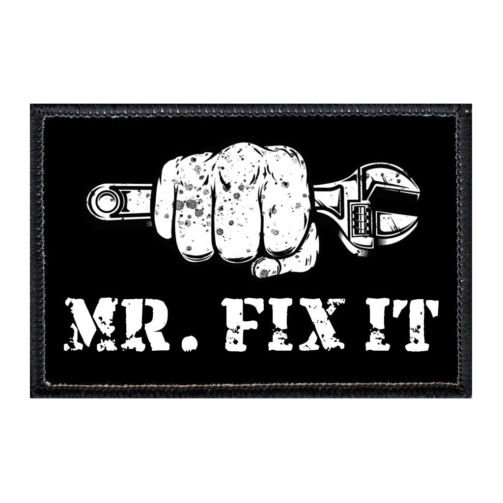 Mr. Fix It - Removable Patch - Pull Patch - Removable Patches For Authentic Flexfit and Snapback Hats