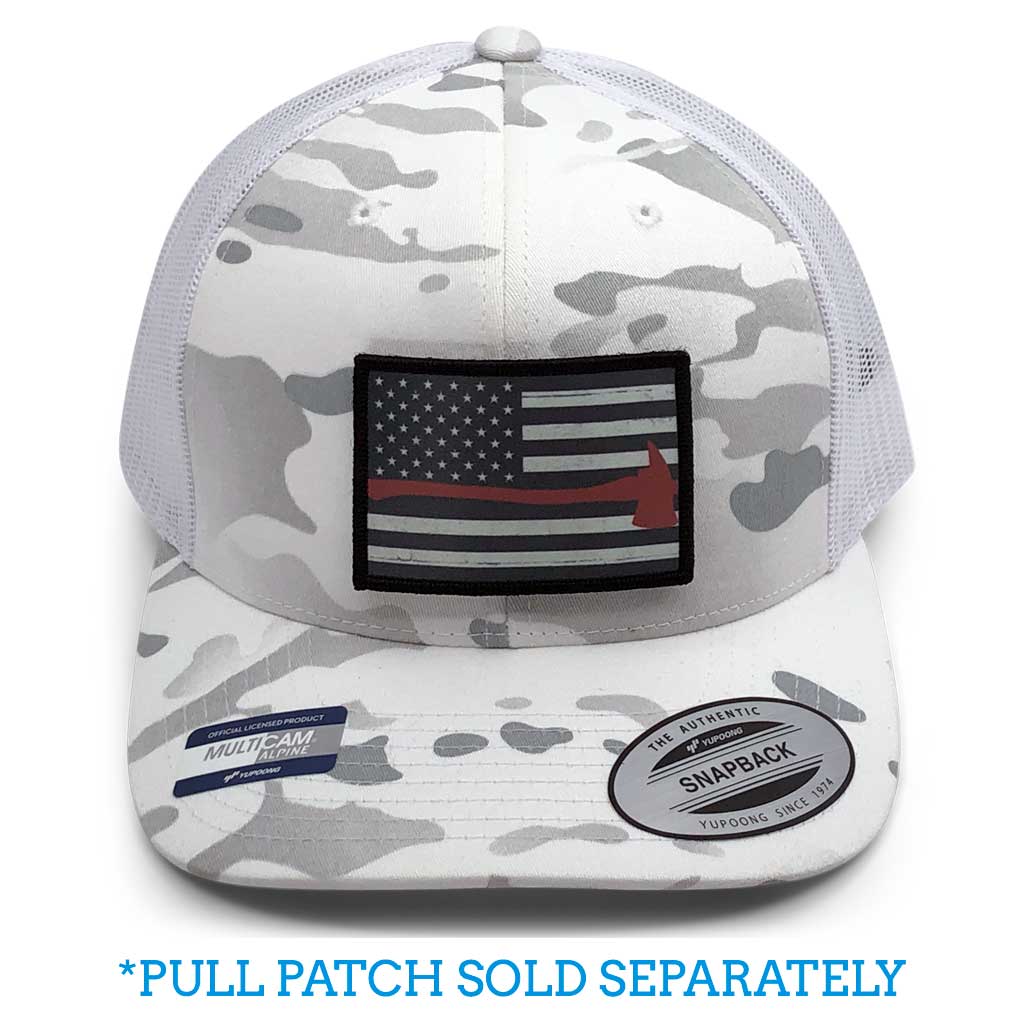 Multicam Alpine/White Leather Patch Hat