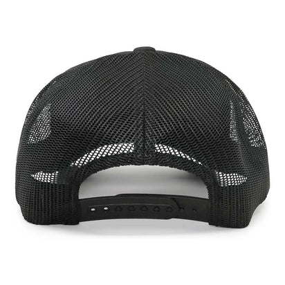 Multicam Retro Trucker Pull Patch Hat by Snapback - Black Camo & Black