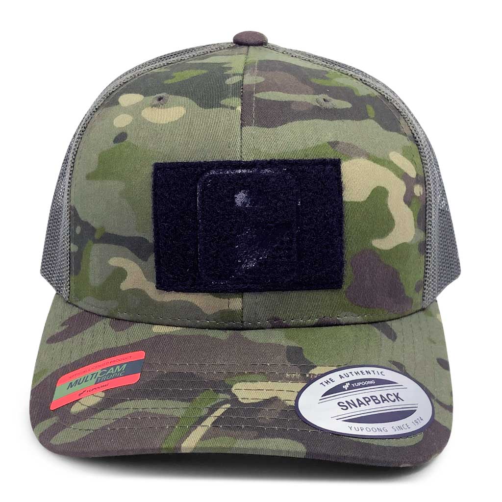 Green/Camo American Flag Velcro Patch Cap