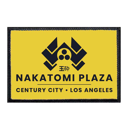 Nakatomi Plaza - Yellow - Removable Patch - Pull Patch - Removable Patches For Authentic Flexfit and Snapback Hats