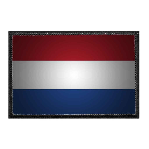 Netherlands Flag - Color - Removable Patch - Pull Patch - Removable Patches For Authentic Flexfit and Snapback Hats