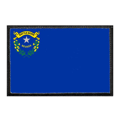 Nevada State Flag - Color - Removable Patch - Pull Patch - Removable Patches For Authentic Flexfit and Snapback Hats