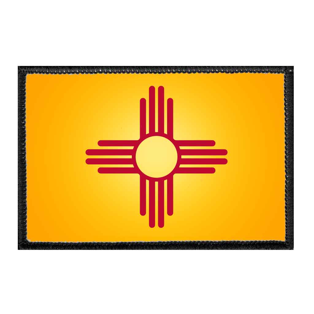 New Mexico State Flag - Color - Removable Patch - Pull Patch - Removable Patches For Authentic Flexfit and Snapback Hats