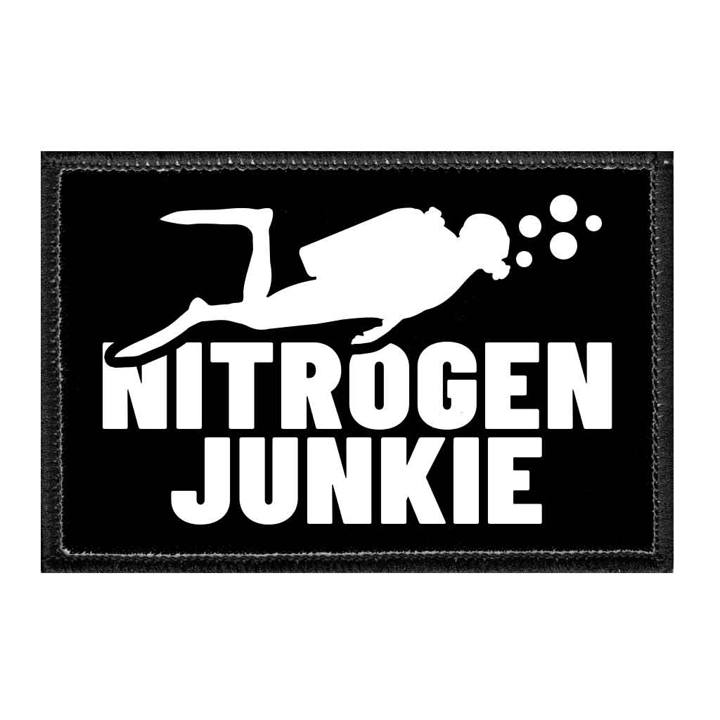 Nitrogen Junkie - Removable Patch - Pull Patch - Removable Patches That Stick To Your Gear