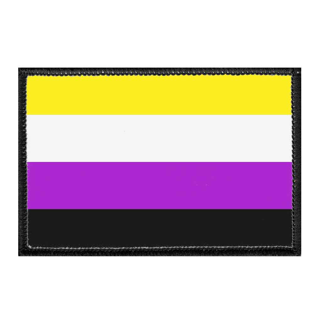 Nonbinary Pride Flag - Removable Patch - Pull Patch - Removable Patches For Authentic Flexfit and Snapback Hats