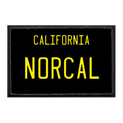 NORCAL - California License Plate - Removable Patch - Pull Patch - Removable Patches For Authentic Flexfit and Snapback Hats