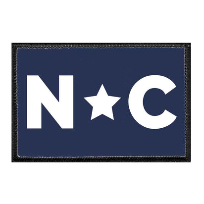 North Carolina Star - Patch - Pull Patch - Removable Patches For Authentic Flexfit and Snapback Hats