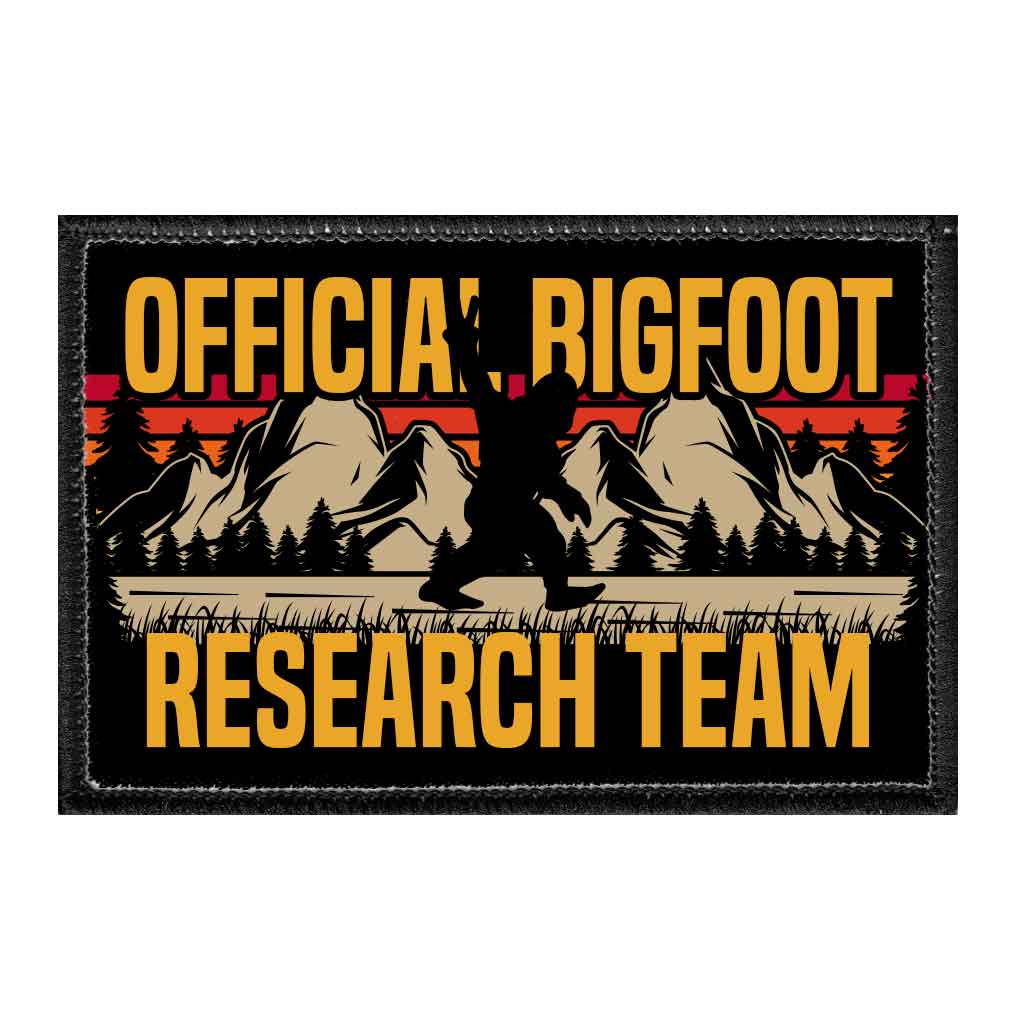 Official Bigfoot Research Team - Removable Patch - Pull Patch - Removable Patches That Stick To Your Gear
