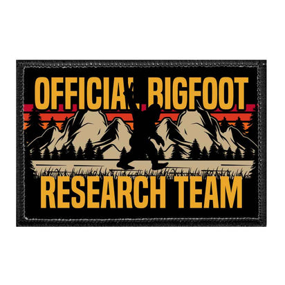 Official Bigfoot Research Team - Removable Patch - Pull Patch - Removable Patches That Stick To Your Gear