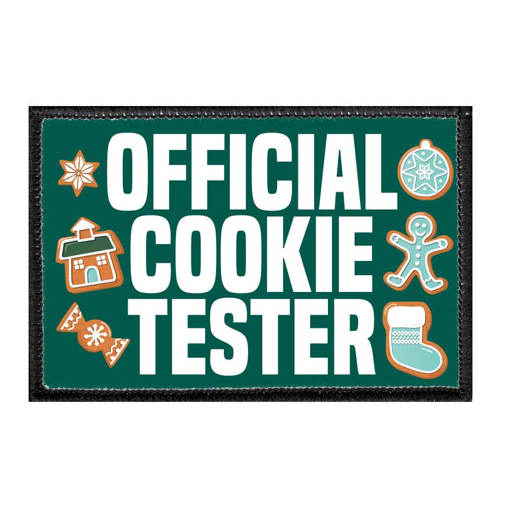 Official Cookie Tester - Removable Patch - Pull Patch - Removable Patches That Stick To Your Gear