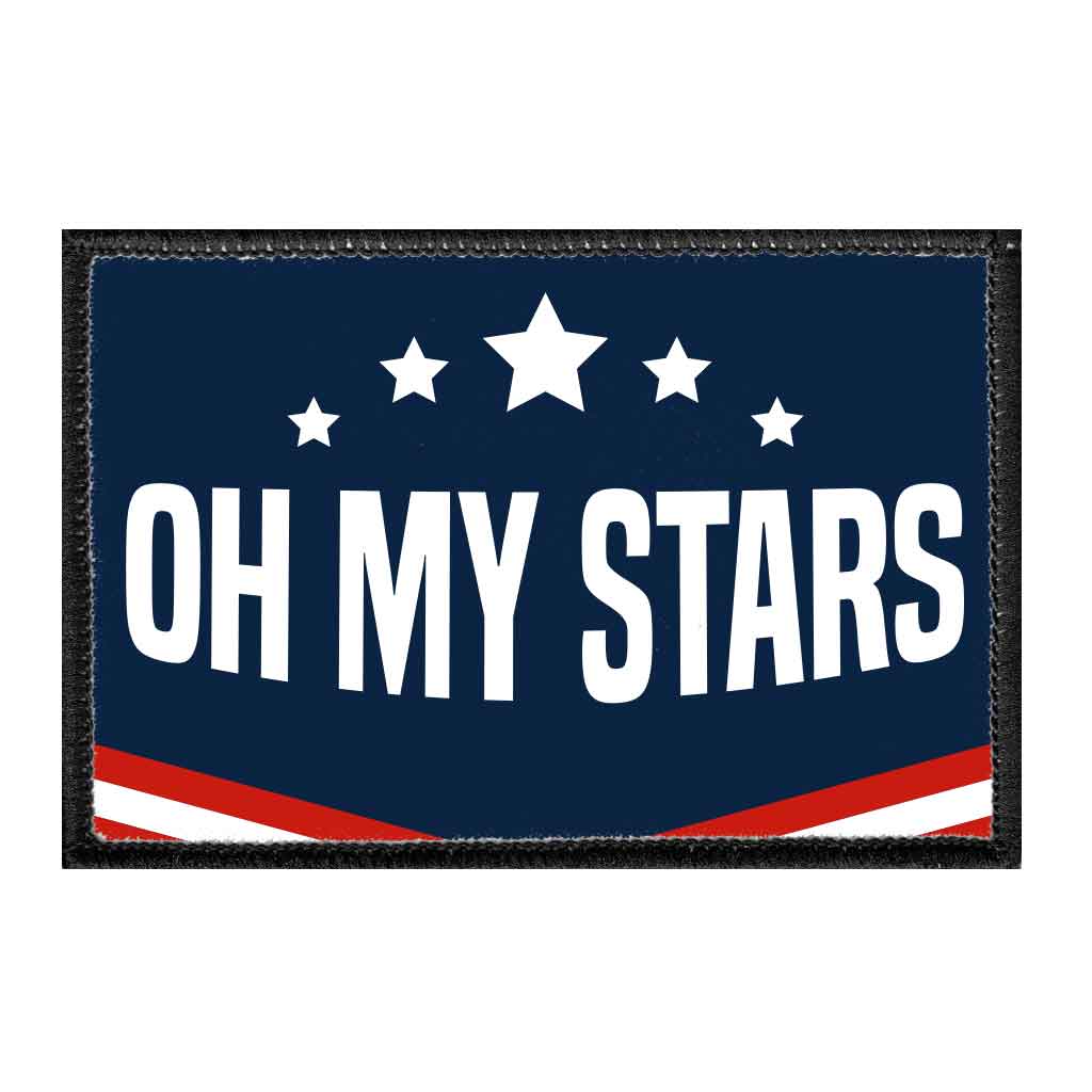 Oh My Stars - Removable Patch - Pull Patch - Removable Patches For Authentic Flexfit and Snapback Hats