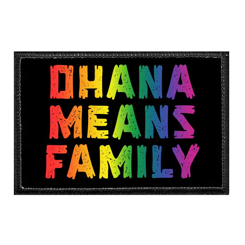 Ohana Means Family - Removable Patch - Pull Patch - Removable Patches For Authentic Flexfit and Snapback Hats