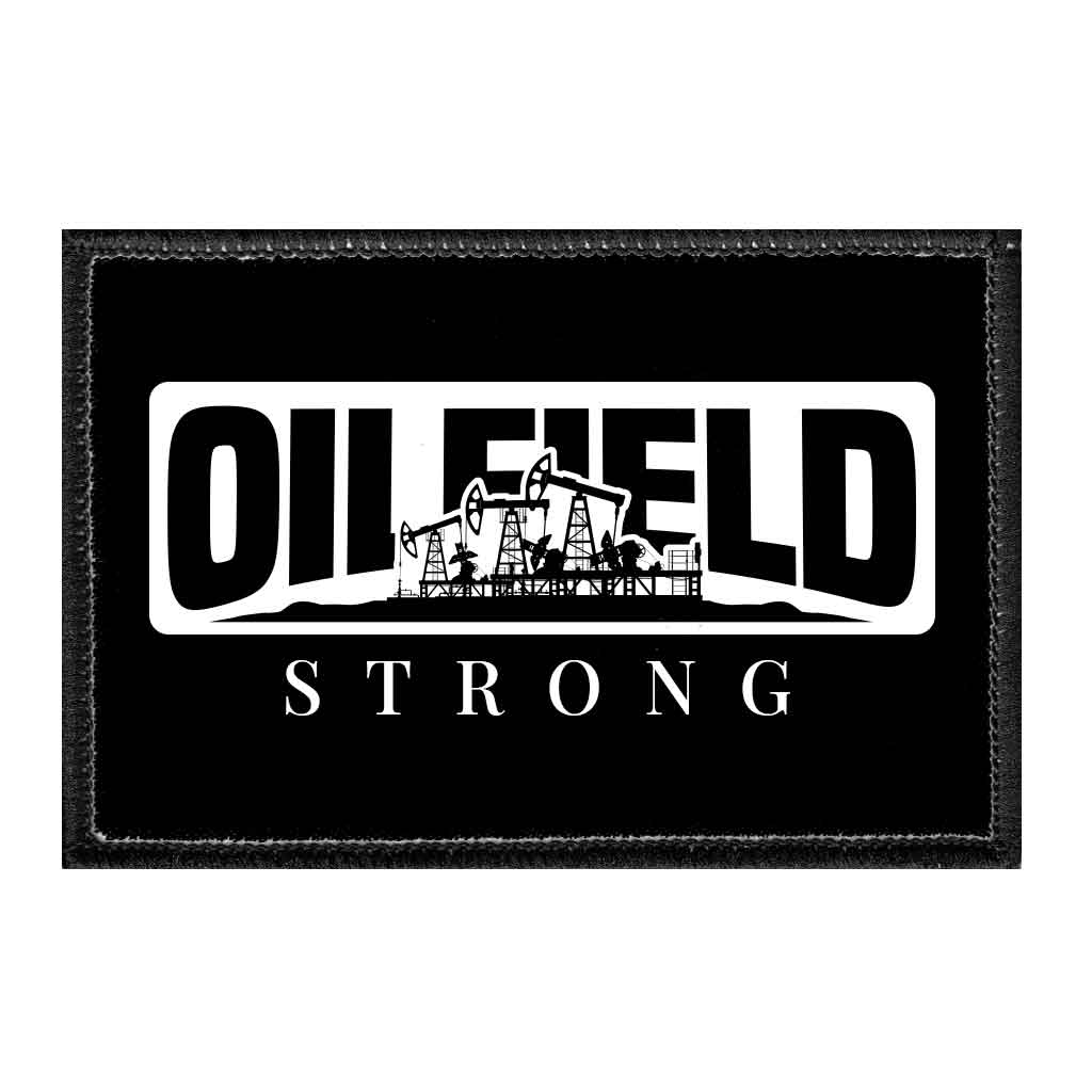 Oil Field - Strong - Removable Patch - Pull Patch - Removable Patches For Authentic Flexfit and Snapback Hats