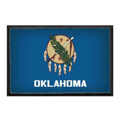 Oklahoma State Flag - Color - Removable Patch - Pull Patch - Removable Patches For Authentic Flexfit and Snapback Hats