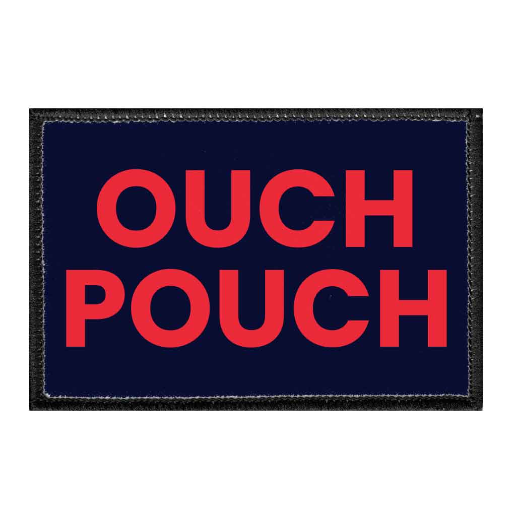 Ouch Pouch - Removable Patch - Pull Patch - Removable Patches For Authentic Flexfit and Snapback Hats