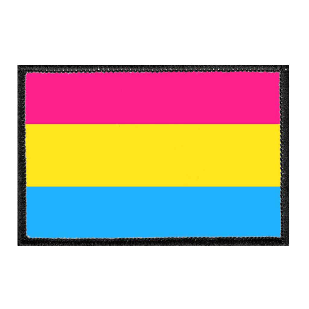 Pansexual Pride Flag - Removable Patch - Pull Patch - Removable Patches For Authentic Flexfit and Snapback Hats