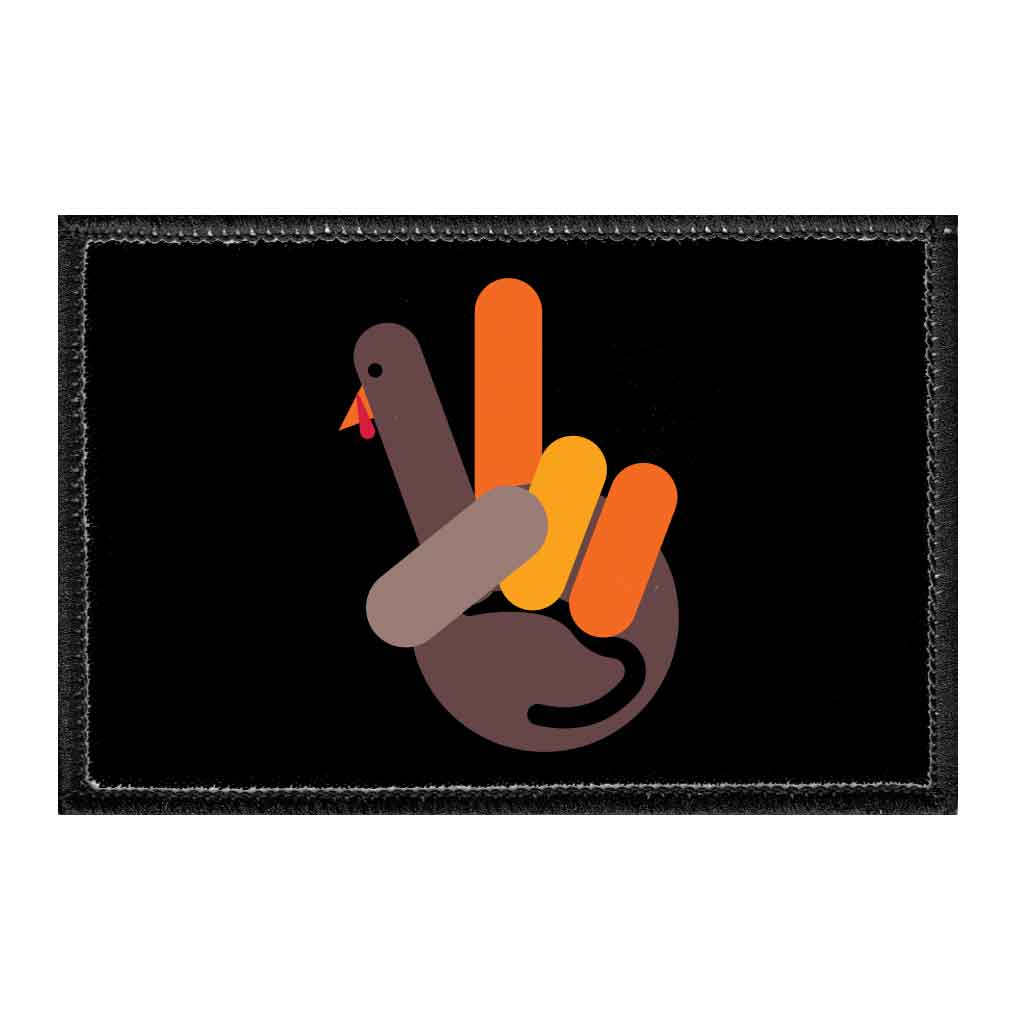 Peace Turkey - Removable Patch - Pull Patch - Removable Patches For Authentic Flexfit and Snapback Hats