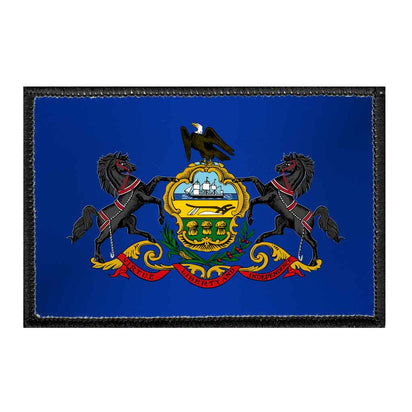Pennsylvania State Flag - Color - Removable Patch - Pull Patch - Removable Patches For Authentic Flexfit and Snapback Hats